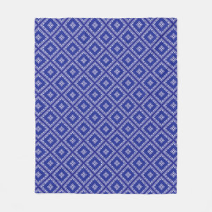 Blauw Bandana-ontwerp Fleece Deken
