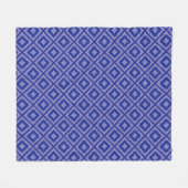 Blauw Bandana-ontwerp Fleece Deken (Voorkant (Horizontaal))