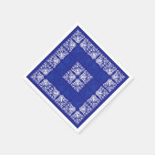 Blauw Bandana-ontwerp Servet (Hoek)