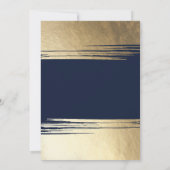 Blauw Bar Mitswa Uitnodiging Elegant (Achterkant)