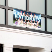 Blauw Baseball Team Banner - Gepersonaliseerd (Buitenkant Gebouw)