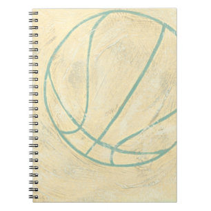 Blauw Basketball door Chariklia Zarris Notitieboek