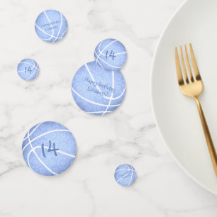 blauw basketballen , sportfeest confetti