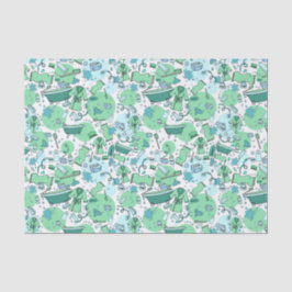 Blauw Bathtime Fun Restroom Theme Tissuepapier