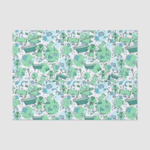 Blauw Bathtime Fun Restroom Theme Tissuepapier