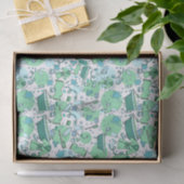 Blauw Bathtime Fun Restroom Theme Tissuepapier (Geschenk)