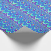 Blauw batik cadeaupapier (Hoek)