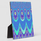 Blauw batik fotoplaat (Zijkant)
