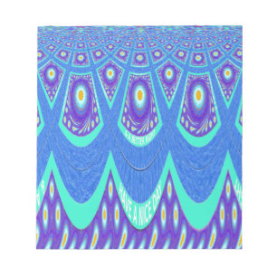 Blauw batik notitieblok
