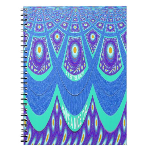 Blauw batik notitieboek (Voorkant)