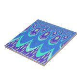 Blauw batik tegeltje (Zijkant)