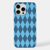 Blauw Bavaria Rhombus vlag patroon iPhone Hoesje (Achterkant)