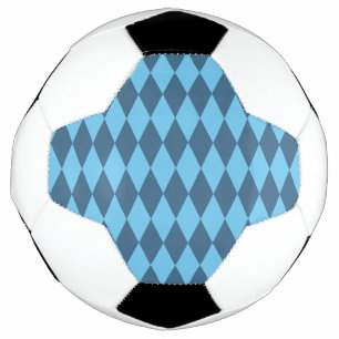 Blauw Bavaria Rhombus vlag patroon Voetbal