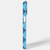 Blauw Bavaria Ruit Vlag Patroon Case-Mate iPhone Case (Achterkant / Rechts)