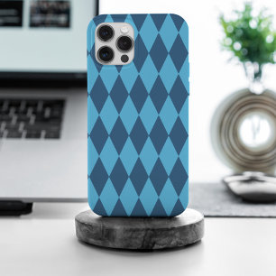 Blauw Bavaria Ruit Vlag Patroon iPhone 15 Pro Max Hoesje