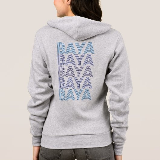 Blauw Bayas/Dizi Logo Hoodie (Achterkant)