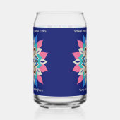 Blauw Bayou Trouwglas Blikvorm Glas (Rechts)