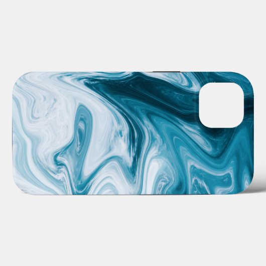 Blauw Beach Waves Abstract ontwerp Case-Mate iPhone Case (Achterkant (horizontaal))