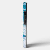 Blauw Beach Waves Abstract ontwerp Case-Mate iPhone Case (Achterkant / Links)