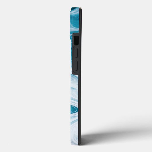 Blauw Beach Waves Abstract ontwerp Case-Mate iPhone Case (Achterkant / Links)