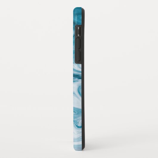 Blauw Beach Waves Abstract ontwerp Case-Mate iPhone Case (Achterkant/links)