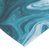 Blauw Beach Waves Abstract ontwerp Korte Tafelloper (Hoek)