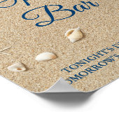 Blauw Beach Waves Open Bar Poster 2 (Hoek)