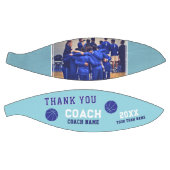 Blauw Bedankt Coach Teken Teamfoto Basketbal (Panelen)