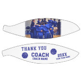 Blauw Bedankt Coach Teken Teamfoto Basketbal (Panelen)