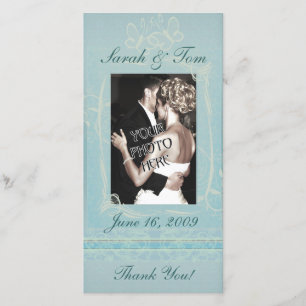 Blauw bedankt je Gepersonaliseerd fotokaart