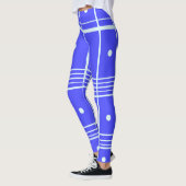 Blauw bedrukte leggings (Links)