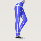 Blauw bedrukte leggings (Rechts)