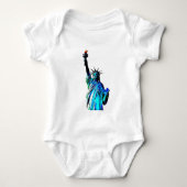 Blauw beeld van Lady Liberty Romper (Voorkant)