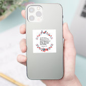 Blauw-beengras | Matthew 6:34 Sticker (Telefoon)