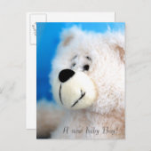 Blauw Beer Aankondigingskaart (Voorkant / Achterkant)