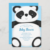 Blauw Beer Baby shower Kaart (Voorkant / Achterkant)