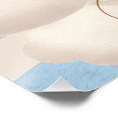 Blauw Beer ballonboeken en Poster voor cadeautjes (Hoek)