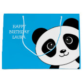 Blauw Beer Birthday Groot Cadeauzakje (Voorkant)