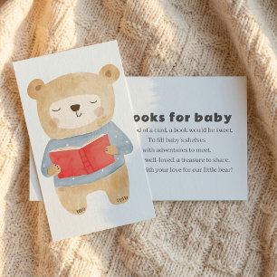 Blauw Beer Boeken voor baby Request Informatiekaartje