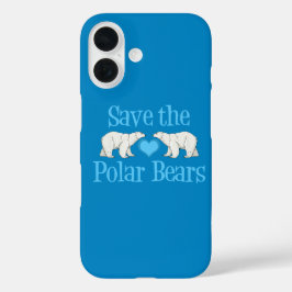  blauw Beer iPhone 16 Hoesje