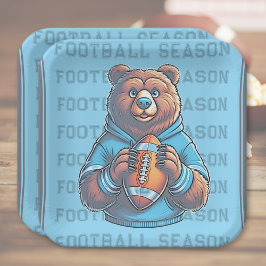 Blauw Beer Custom Football Papier Borden Papieren Bordje