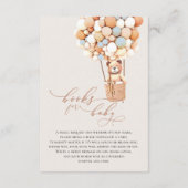 Blauw Beer Display en Boeken Behuizing Kaart (Achterkant)