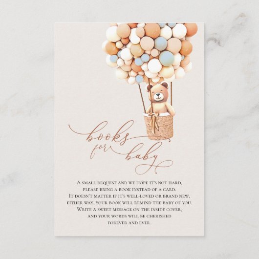 Blauw Beer Display en Boeken Behuizing Kaart (Achterkant)