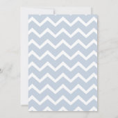 Blauw Beer en ballon Waterverf - Baby shower beves Kaart (Achterkant)