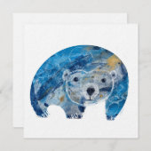 Blauw Beer Feestdagenkaart (Voorkant / Achterkant)