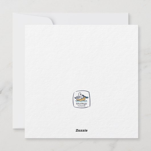 Blauw Beer Feestdagenkaart (Achterkant)