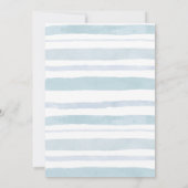 Blauw Beer Hete Luchtballon Baby shower Kaart (Achterkant)