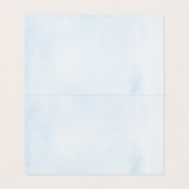 Blauw Beer Jongen Baby shower Verjaardagstabel Num Kaart (Binnenkant ongevouwen)