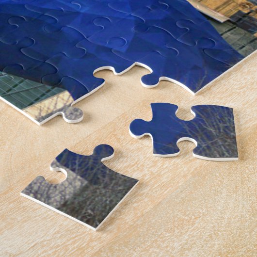 Blauw Beer Monument Denver.kerstgroeten Legpuzzel (Zijkant)