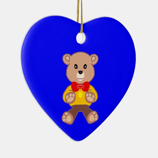 Blauw Beer Ornament (Rechts)